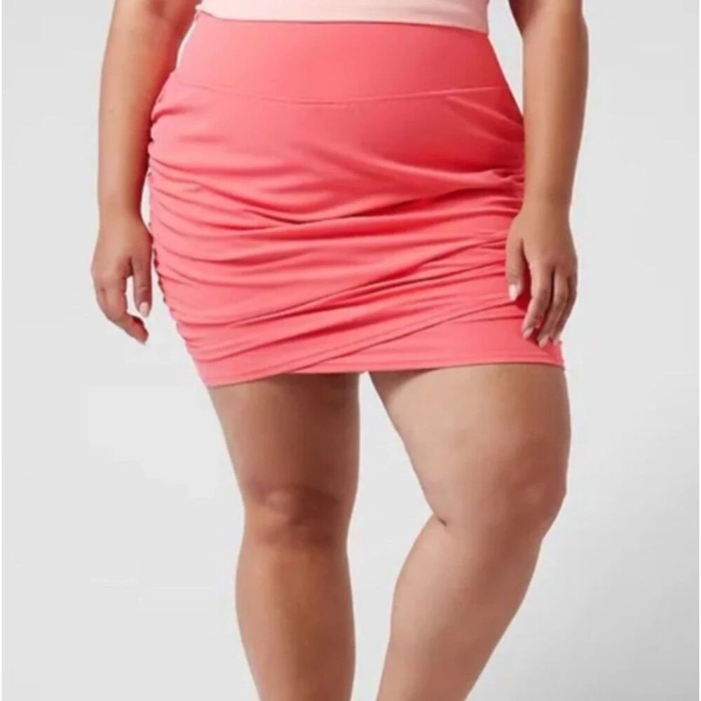 Athleta Women Size 3X Coral Petal Transcend Skort Activewear Sport Tennis Travel